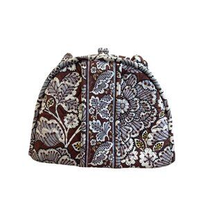 Vera Bradley Floral Kiss Lock Satchel Handbag Medium SKU 8234